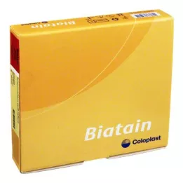 BIATAIN Opatrunek piankowy 10x10 cm delikatnie klejący, 5 szt