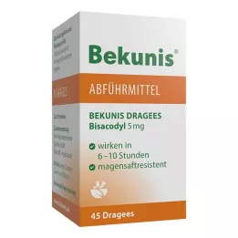 BEKUNIS Bisacodyl Dragees 5 mg tabletki dojelitowe, 45 szt