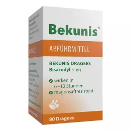 BEKUNIS Bisacodyl Dragees 5 mg tabletki dojelitowe, 80 szt