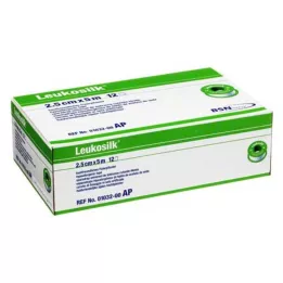 LEUKOSILK 2,5 cmx5 M, 12 szt