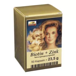 BIOTIN PLUS Kapsułki do włosów cynku, 50 szt