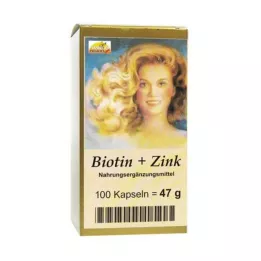 BIOTIN PLUS Kapsułki do włosów cynku, 100 szt