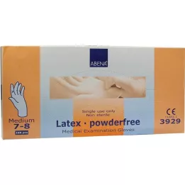 HANDSCHUHE Lateks bezpudrowy średni niebieski, 100 szt