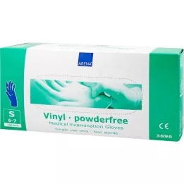 VINYL Rękawiczki bezpudrowe małe niebieskie, 100 szt