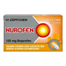 NUROFEN Junior 125 mg czopki, 10 szt