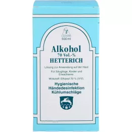 ALKOHOL 70% obj./obj. Hettericha, 500 ml