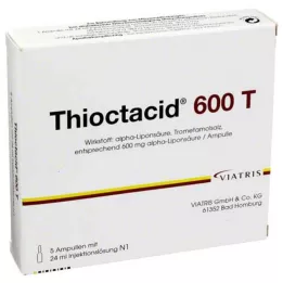 THIOCTACID 600 T roztwór do wstrzykiwań, 5X24 ml