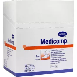 Medicomp Compresses 7,5x7,5 cm Sterylne, 25x2 szt