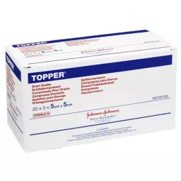 TOPPER Schlitzkompr.5x5 cm sterylny, 20X5 szt
