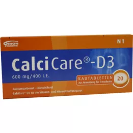 CALCICARE D3 Tabletki do żucia, 20 szt