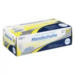 HANDSCHUHE Jednorazowe lateksowe pudrowane M, 100 szt