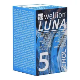 WELLION LUNA Paski testowe do pomiaru cholesterolu, 5 szt