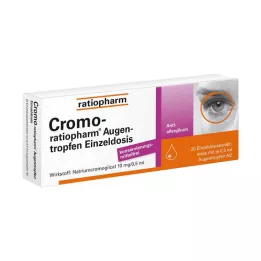 CROMO-RATIOPHARM Krople do oczu jednorazowa dawka, 20X0,5 ml