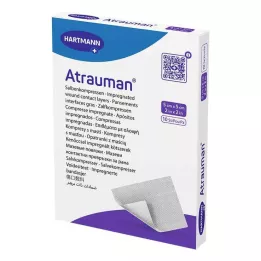 ATRAUMAN Kompresy jałowe 5x5 cm, 10 szt