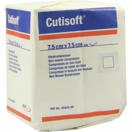 CUTISOFT VLIE kompresuje 7,5 x 7,5 cm Unteril, 100 szt