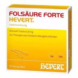 FOLSÄURE HEVERT ampułki forte, 10X2 ml