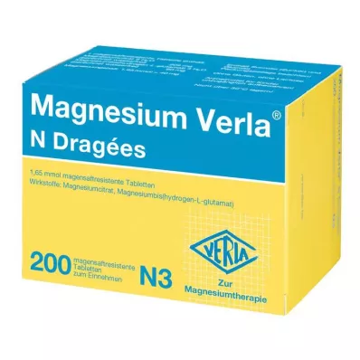 MAGNESIUM VERLA N Drażetki, 200 szt MAGNESIUM VERLA N Drażetki, 200 szt
