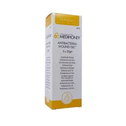 MEDIHONEY żel antybakteryjny na rany, 5X20 g