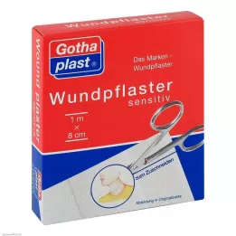 GOTHAPLAST Pielęgnacja ran wrażliwa 8 cm x 1 m cięcie, 1 szt