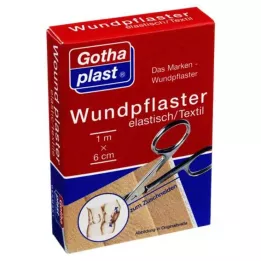 GOTHAPLAST Opatrunek elastyczny 6 cm x 1 m cięty, 1 szt