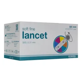 Lancety Klinion Soft Fine Color 30 G, 210 szt