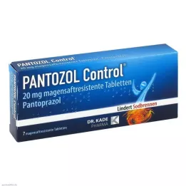 PANTOZOL Kontrola 20 mg tabletki dojelitowe, 7 szt