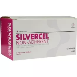 SILVERCEL Tamponada nieprzywierająca 2,5x30,5 cm, 5 szt