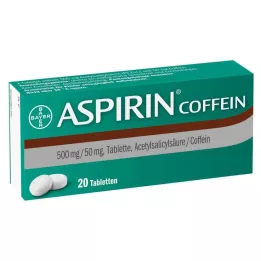 ASPIRIN Tabletki kofeiny, 20 szt