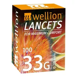 WELLION Lance 33 G, 100 szt