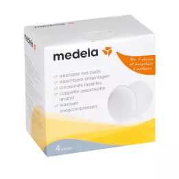 MEDELA Wkładki laktacyjne nadające się do prania, 4 sztuki