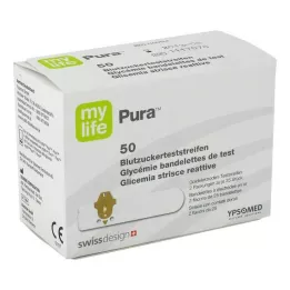 MYLIFE Paski testowe do pomiaru cukru we krwi Pura, 50 szt