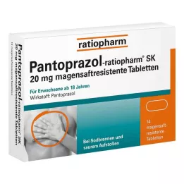PANTOPRAZOL-ratiopharm SK 20 mg tabletki dojelitowe, 14 szt