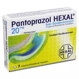 PANTOPRAZOL HEXAL b. Tabletki na zgagę, odporne na soki żołądkowe, 7 szt