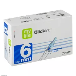 MYLIFE Igły do penów Clickfine 6 mm 31 G, 100 szt
