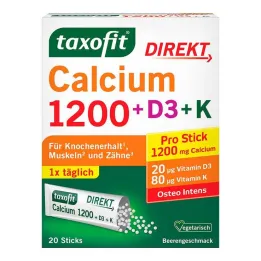 Taxofit Calcium 1200 + D3 + K Direct Sticks, 20 szt