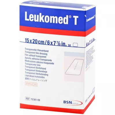 LEUKOMED plastry sterylne transparentne 15x20 cm, 50 szt LEUKOMED plastry sterylne transparentne 15x20 cm, 50 szt
