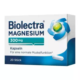 BIOLECTRA Magnez 300 mg kapsułki, 20 szt