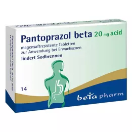 PANTOPRAZOL beta 20 mg tabletki dojelitowe 14 szt