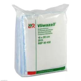 VLIWAZELL Kompresy chłonne niejałowe 15x20 cm, 25 szt