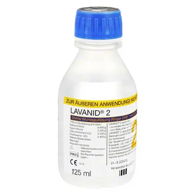Roztwór do irygacji ran Lavanid 2, 125 ml Roztwór do irygacji ran Lavanid 2, 125 ml