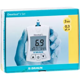 Omnitest 3 Blood Sugar Cukier Set MMOL, 1 szt