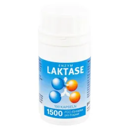 Laktaza 1500 FCC kapsułki enzymatyczne, 100 sztuk