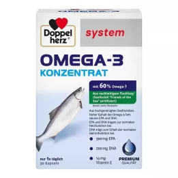 DOPPELHERZ Kapsułki z koncentratem Omega-3, 30 szt