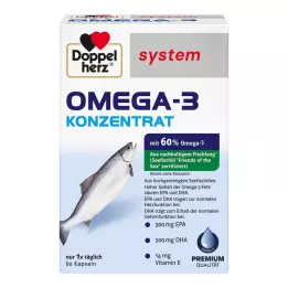 DOPPELHERZ Kapsułki z koncentratem Omega-3, 60 szt