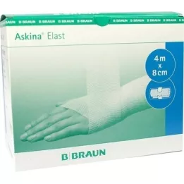 ASKINA Bandaż elastyczny 8 cmx4 m celofan, 1 szt. szt