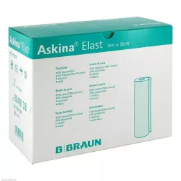 ASKINA Bandaż elastyczny 8 cm x 4 m luźny, 20 szt