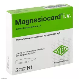MAGNESIOCARD i.v. Roztwór do wstrzykiwań 5X10 ml