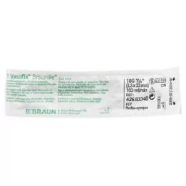 VASOFIX Brąz 18 G 33 mm zielony/biały, 1 szt