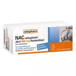 NAC-ratiopharm akut 600 mg tabletki musujące na kaszel wykrztuśny, 10 szt
