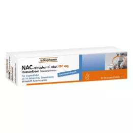 NAC-ratiopharm akut 600 mg tabletki musujące na kaszel wykrztuśny, 20 szt